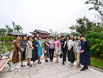 陜西省委黨校市廳級領導干部進修班考察人文園林韓城項目